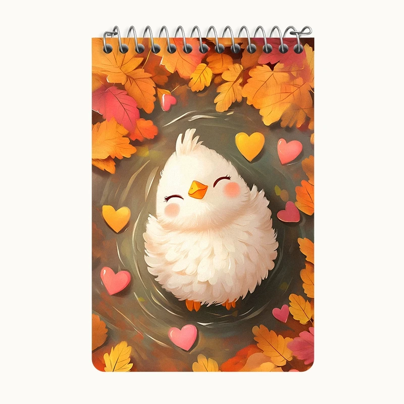 دفتر یادداشت 50 برگ خندالو طرح جوجه کیوت کد F5993