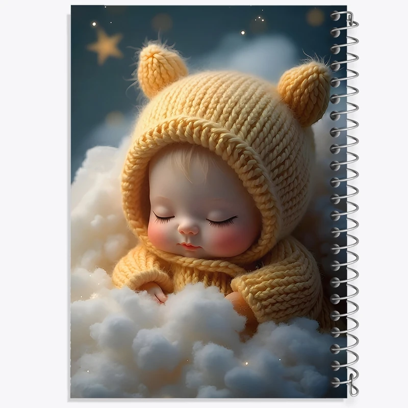 دفتر شطرنجی 50 برگ خندالو طرح دخترانه کیوت کد F9486