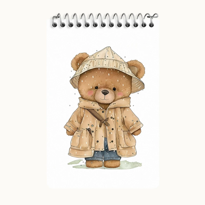 دفتر یادداشت 50 برگ خندالو طرح خرس کیوت کد F5830