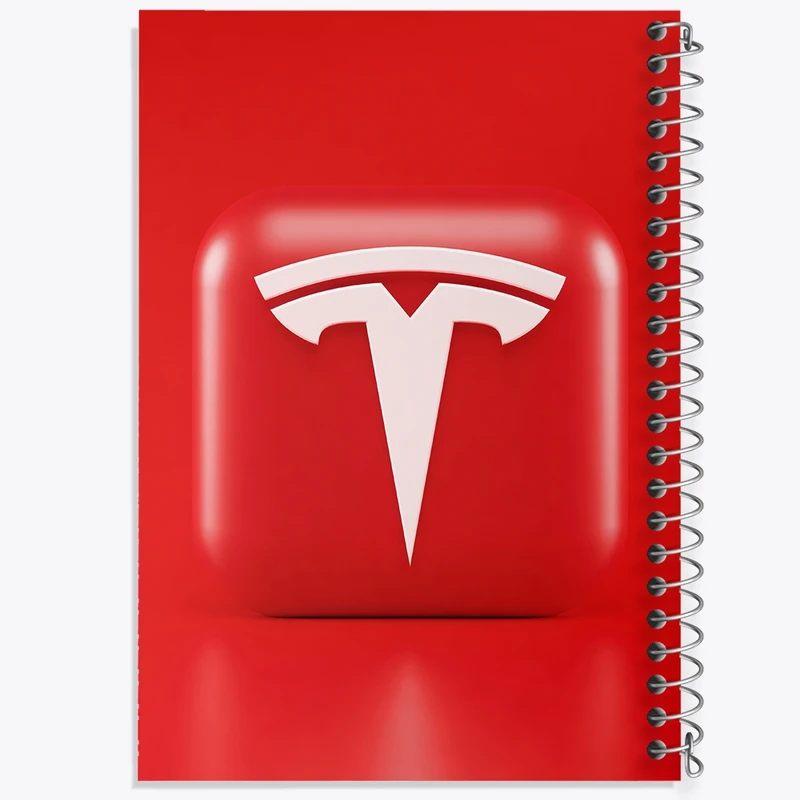 دفتر طراحی 50 برگ خندالو طرح تسلا tesla کد 30708