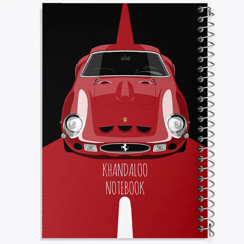 دفتر مشق 100 برگ خندالو طرح ماشین اسپرت کد N8270