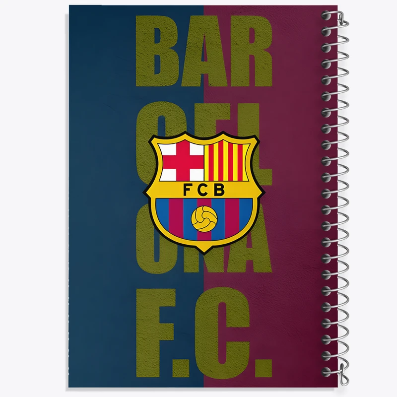 دفتر مشق 50 برگ خندالو طرح بارسلونا (Barcelona) کد F11678