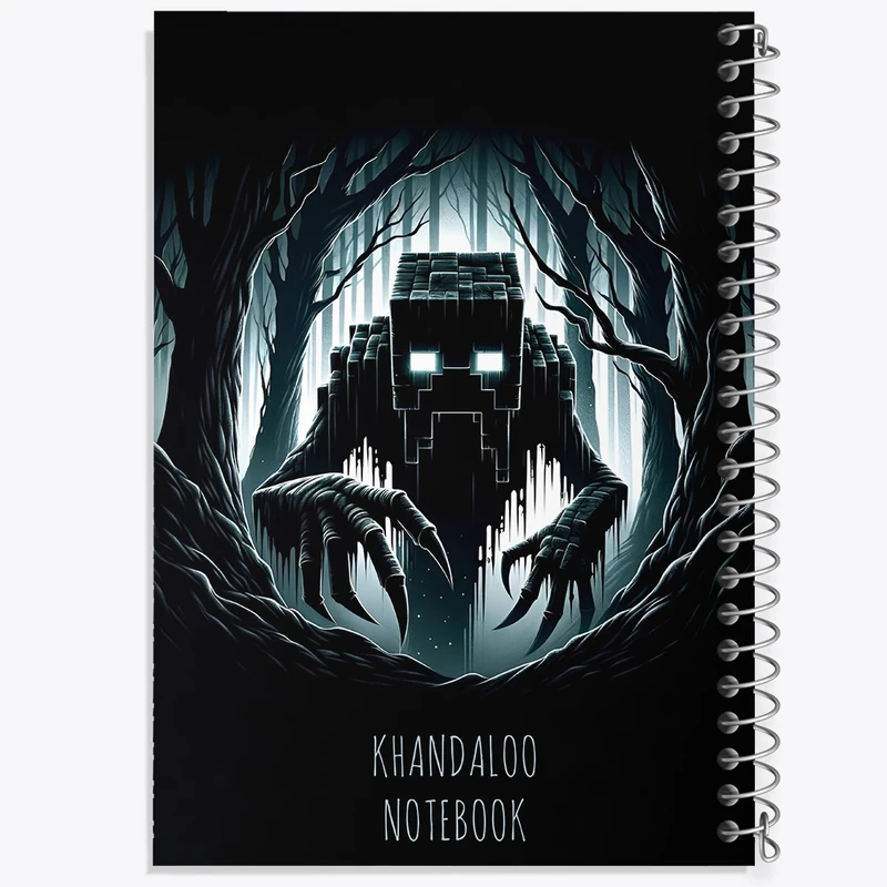 دفتر لیست خرید 50 برگ خندالو طرح بازی ماینکرافت (Minecraft) کد N8731