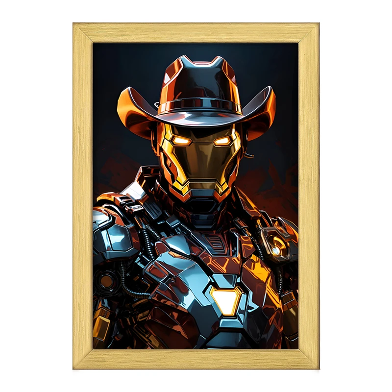تابلو خندالو طرح مرد آهنی مارول (Marvel) کد F4997