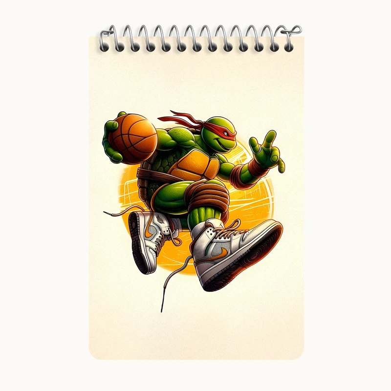 دفتر یادداشت 50 برگ خندالو طرح لاکپشت های نینجا کد F11734