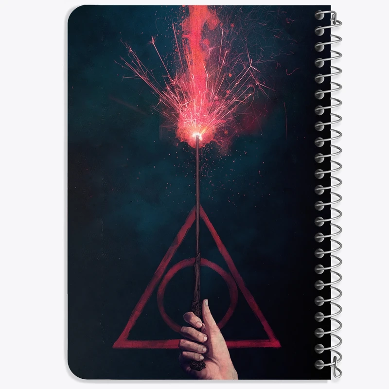 دفتر یادداشت 50 برگ خندالو طرح هری پاتر (Harry Potter) کد F848