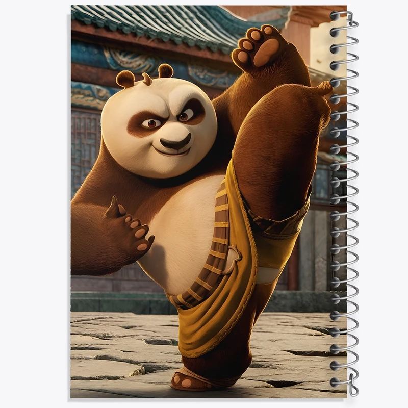 دفتر ژورنال نویسی 50 برگ خندالو مدل نقطه ای طرح پاندای کونگ فوکار کد F12725