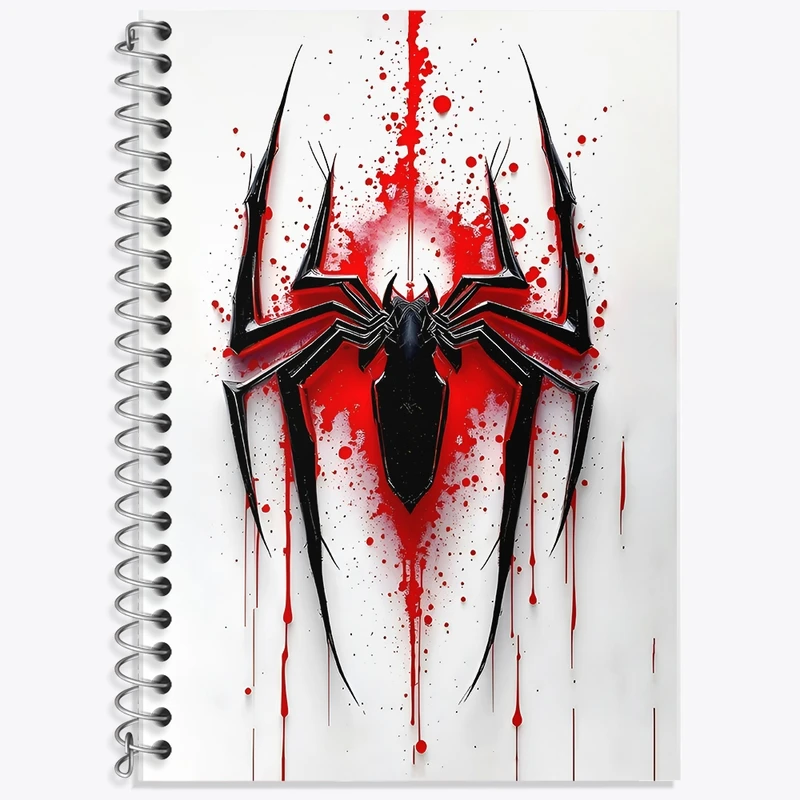 دفتر زبان 50 برگ خندالو مدل سه خط طرح مرد عنکبوتی کد F11853