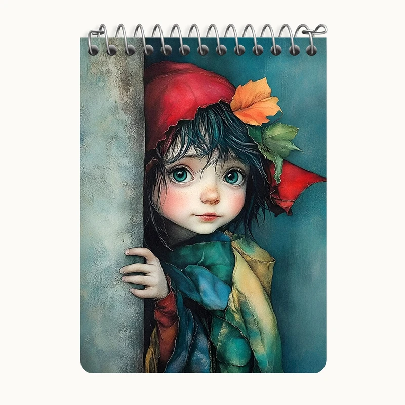 دفتر یادداشت 50 برگ خندالو طرح دخترانه کد N9383