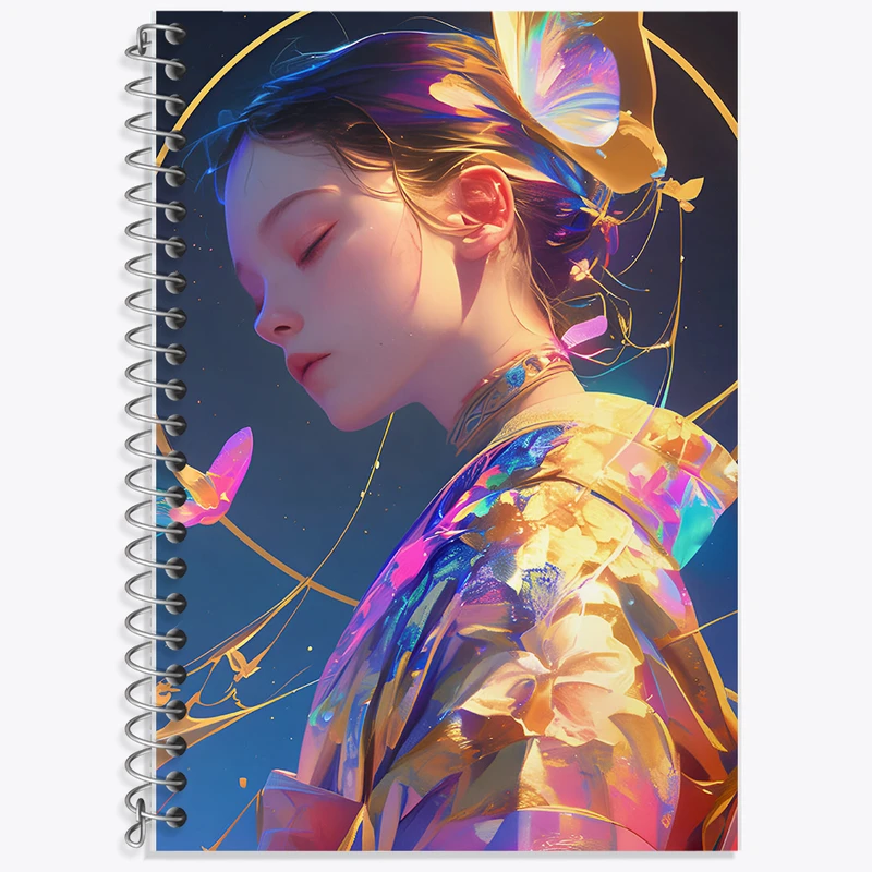 دفتر زبان دوخط 50 برگ خندالو طرح دخترانه کد F9106