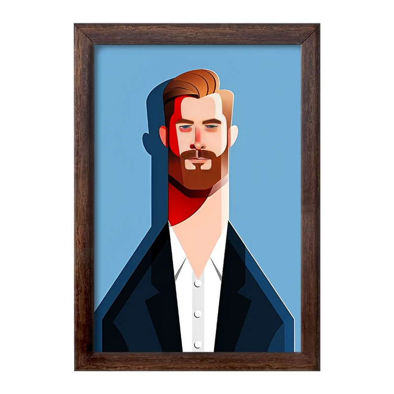 تابلو خندالو طرح کریس همسورث (Christopher Hemsworth) کد F14369