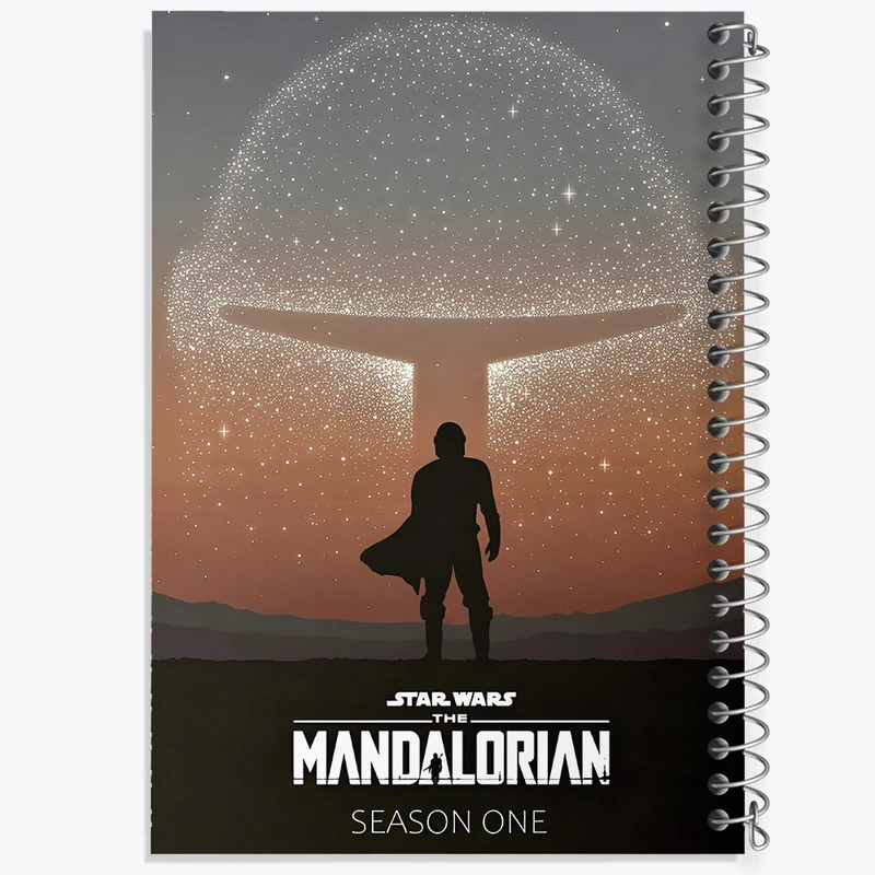 دفتر نقاشی 50 برگ خندالو طرح مندلورین (The Mandalorian) کد F13746