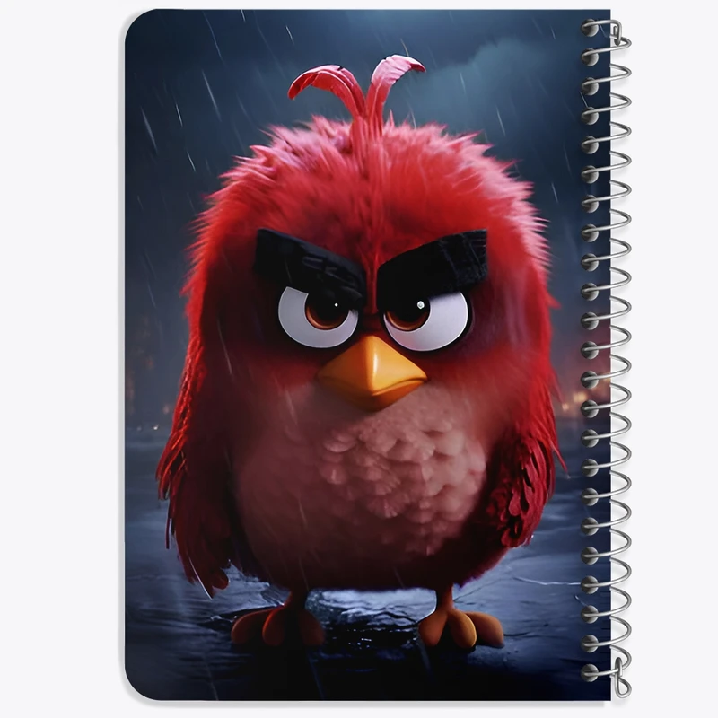 دفتر یادداشت 50 برگ خندالو طرح پرندگان خشمگین (Angry Birds) کد F7080