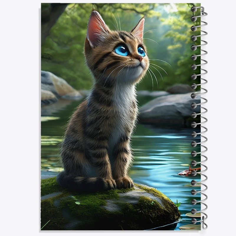 دفتر مشق 100 برگ خندالو طرح گربه کد F12803