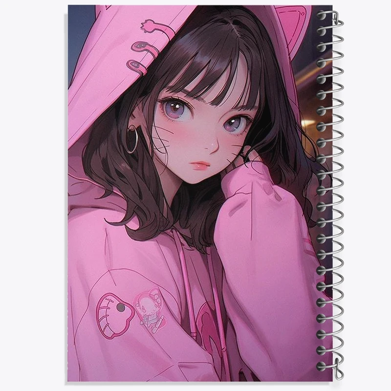 دفتر طراحی 50 برگ خندالو طرح دخترانه کد N1804