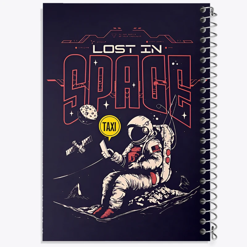 دفتر مشق 50 برگ خندالو طرح فضانورد کد F11056