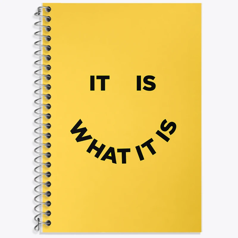 دفتر نت موسیقی 50 برگ خندالو طرح It Is What It Is کد F11458