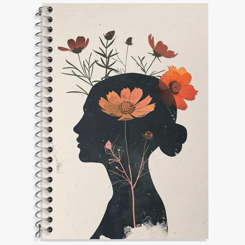 دفتر نت موسیقی 50 برگ خندالو طرح دخترانه مینیمال کد F3110