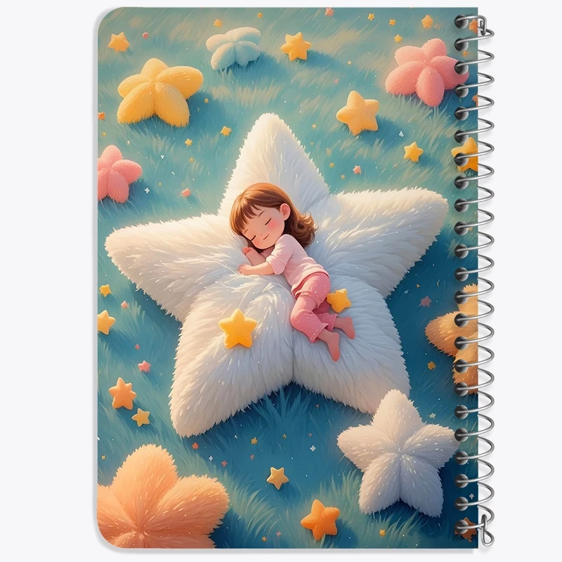 دفتر یادداشت 50 برگ خندالو طرح دخترانه کودکانه کد N6979