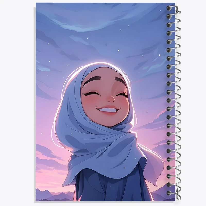 دفتر ژورنال نویسی 50 برگ خندالو مدل نقطه ای طرح دخترانه کد F11778