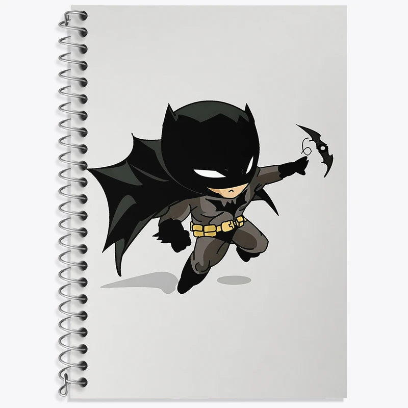 دفتر زبان دوخط 50 برگ خندالو طرح بتمن (Batman) کد F3969