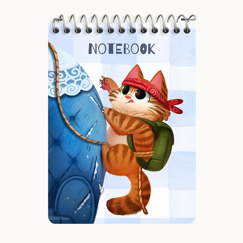 دفتر یادداشت 50 برگ خندالو طرح گربه بامزه کد N6529