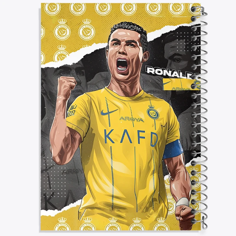 دفتر مشق 100 برگ خندالو طرح کریستیانو رونالدو کد F14256