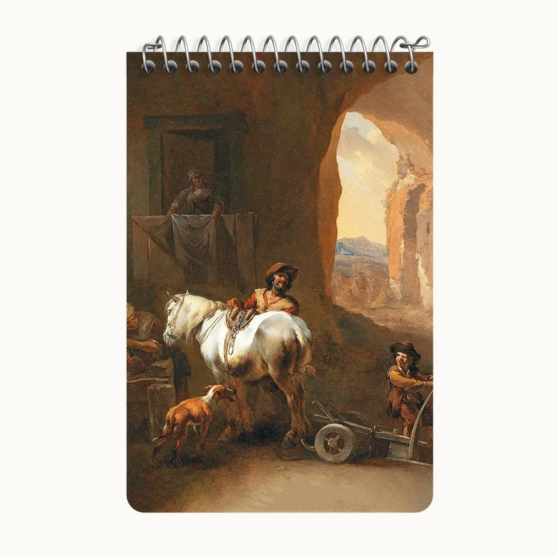 دفتر یادداشت 50 برگ خندالو طرح نقاشی داخلی پایدار اثر نیکلاس پیترز برچم کد F12323