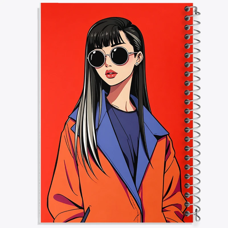 دفتر مشق 50 برگ خندالو طرح دخترانه فانتزی کد N7399