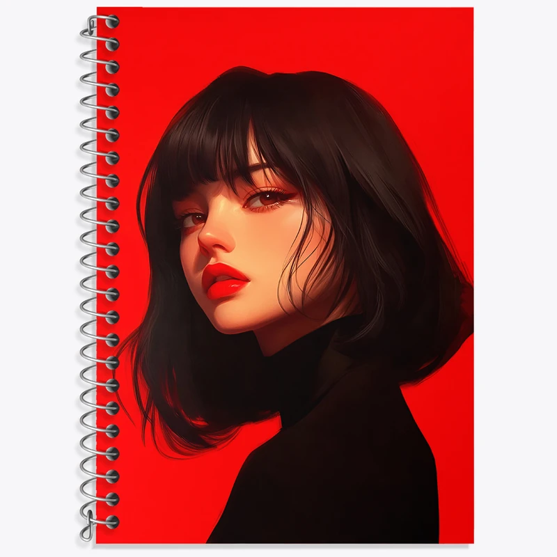 دفتر زبان دوخط 50 برگ خندالو طرح دخترانه کد F4622