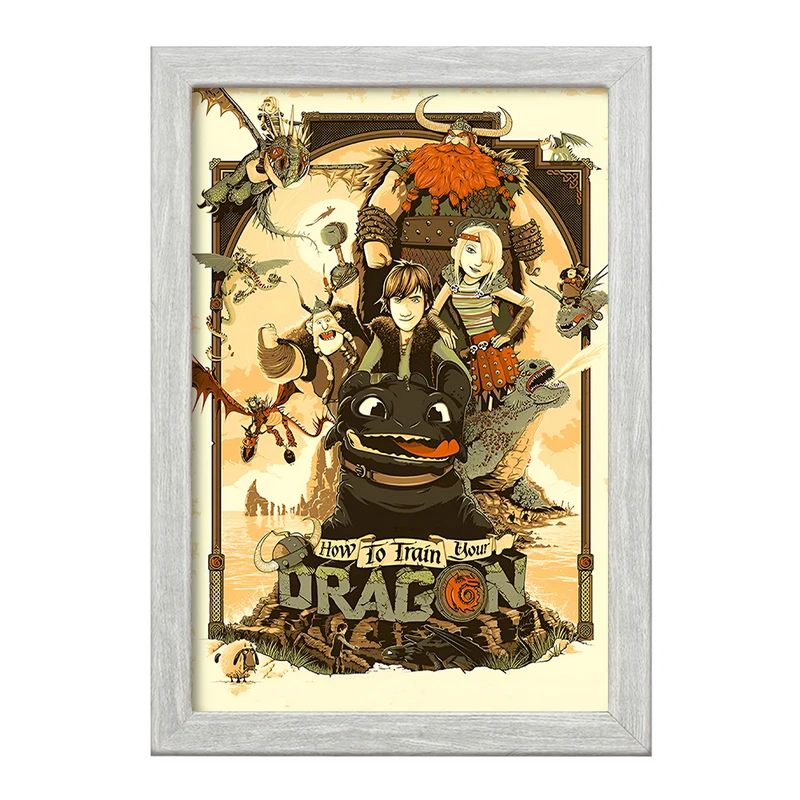 تابلو خندالو طرح چگونه اژدهای خود را تربیت کنیم کد F13571