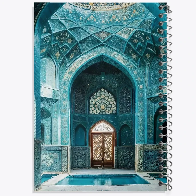 دفتر شطرنجی 50 برگ خندالو طرح مسجد کد F10692