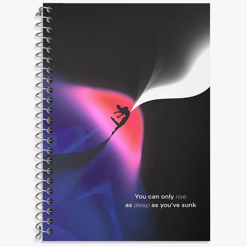 دفتر زبان دوخط 50 برگ خندالو طرح انگیزشی کد F4069