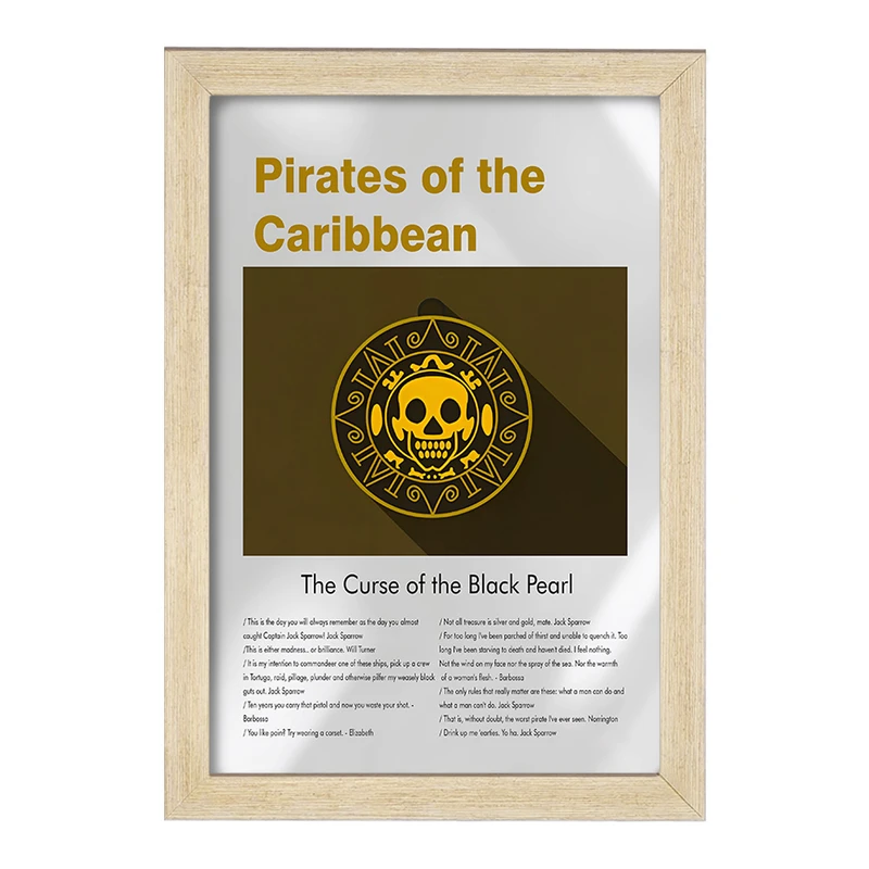 تابلو خندالو طرح دزدان دریایی کارائیب (Pirates of the Caribbean) کد F13830