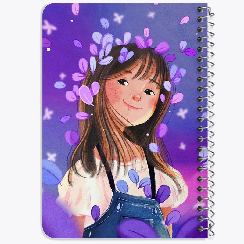 دفتر یادداشت 50 برگ خندالو طرح دخترانه فانتزی کد 25715