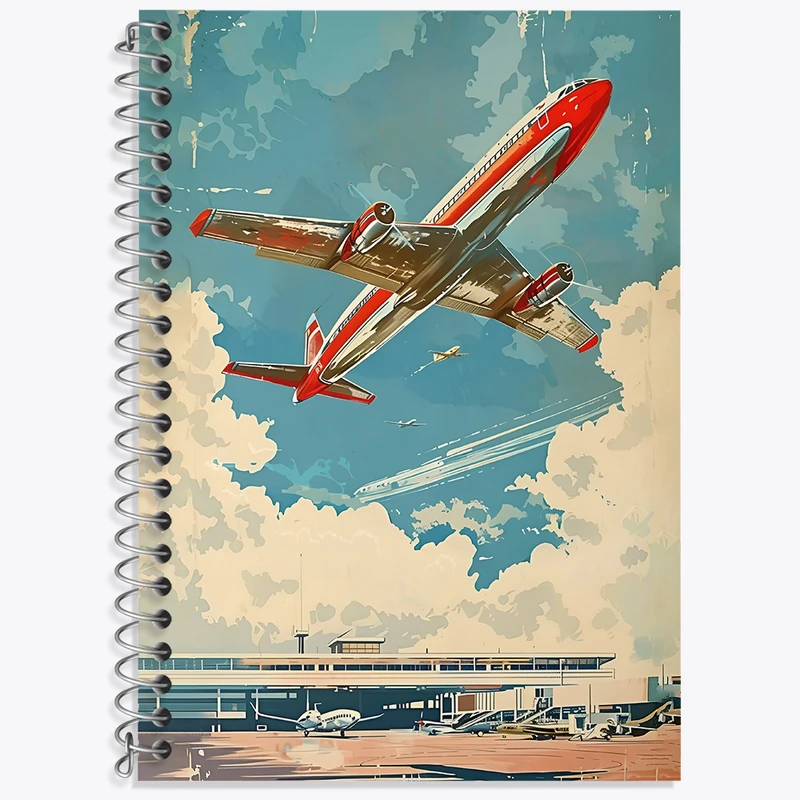 دفتر نت موسیقی 50 برگ خندالو طرح هواپیما کد N7502