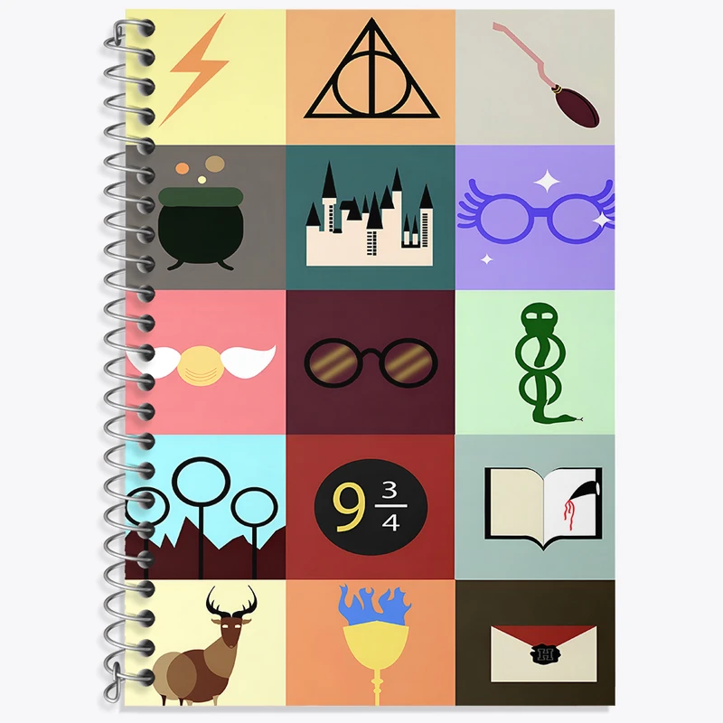 دفتر نت موسیقی 50 برگ خندالو طرح هری پاتر (Harry Potter) کد F4443