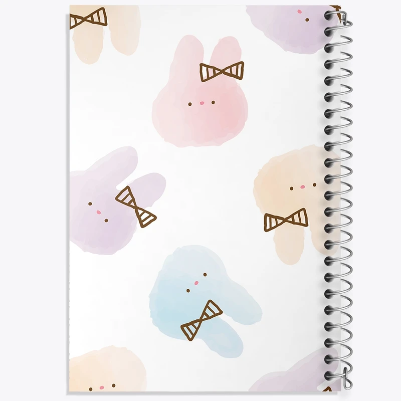 دفتر طراحی 50 برگ خندالو طرح خرگوش کد N874