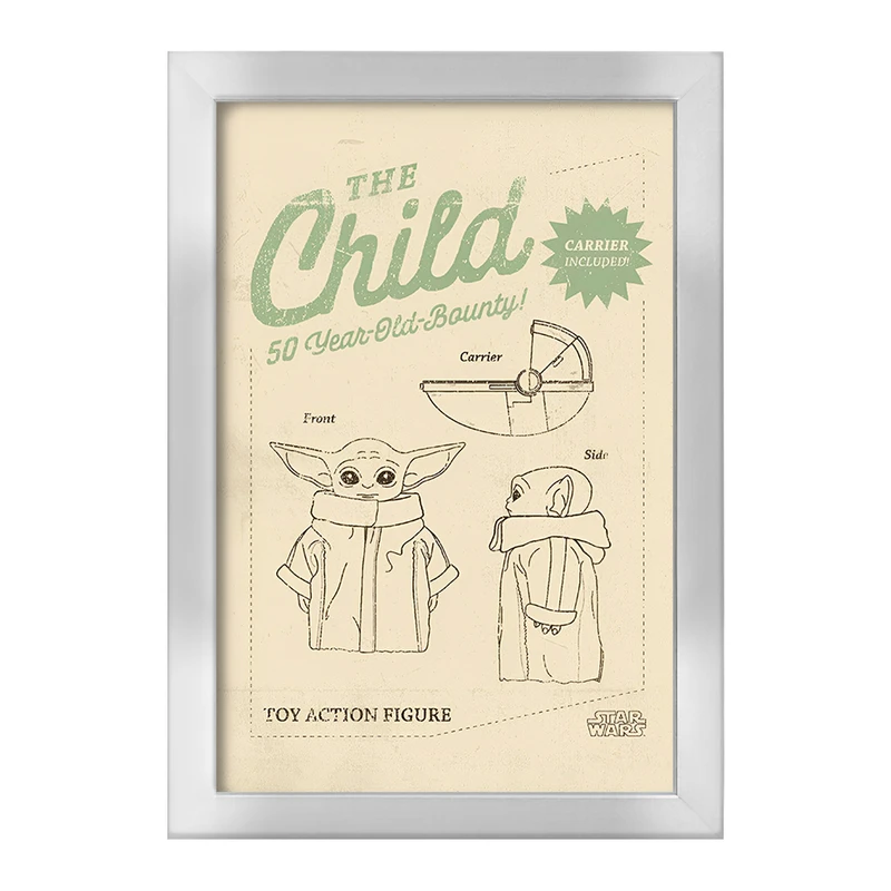 تابلو خندالو طرح بیبی یودا (Grogu) کد F14245