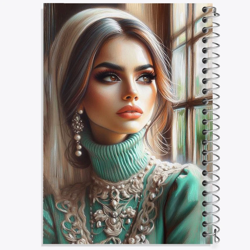 دفتر طراحی 50 برگ خندالو طرح دخترانه کد F10678