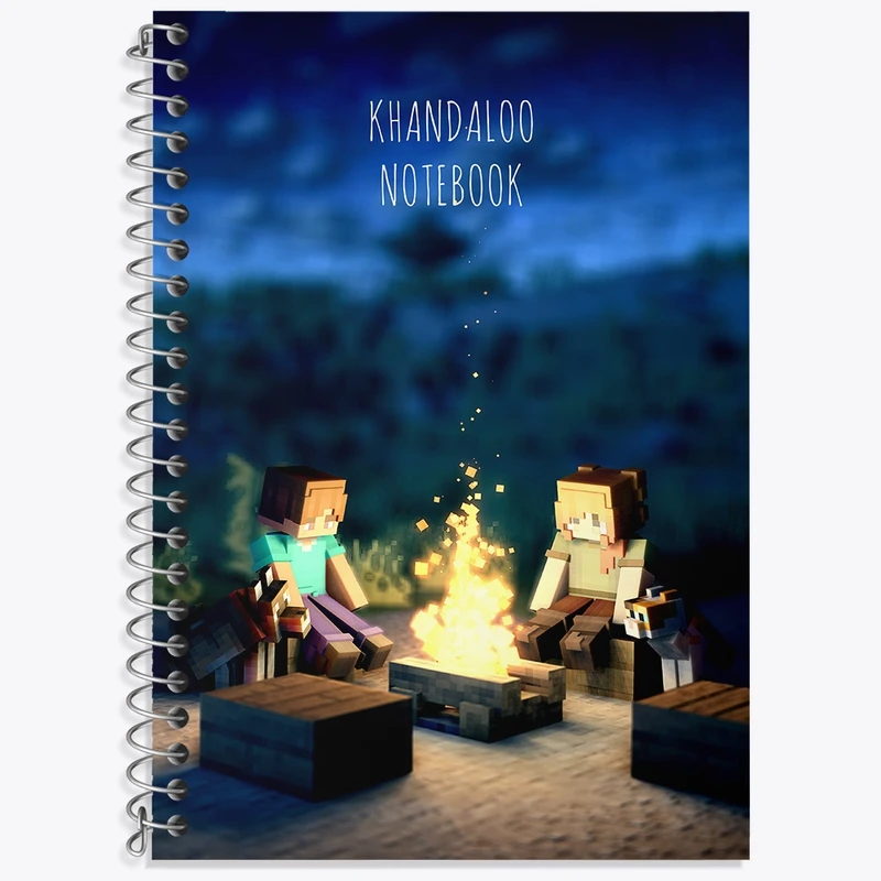 دفتر لغت 50 برگ خندالو طرح بازی ماینکرافت (Minecraft) کد N8755