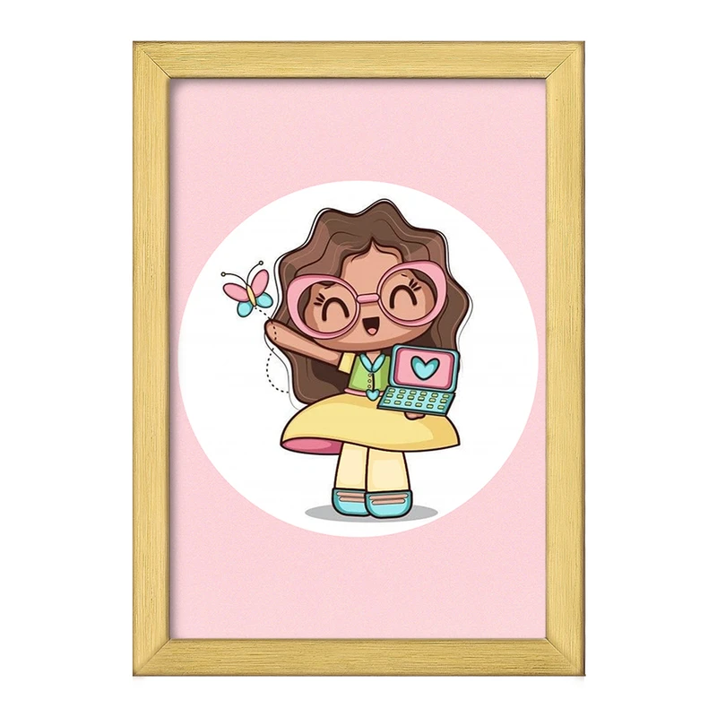 تابلو خندالو طرح دخترانه فانتزی کد 25735