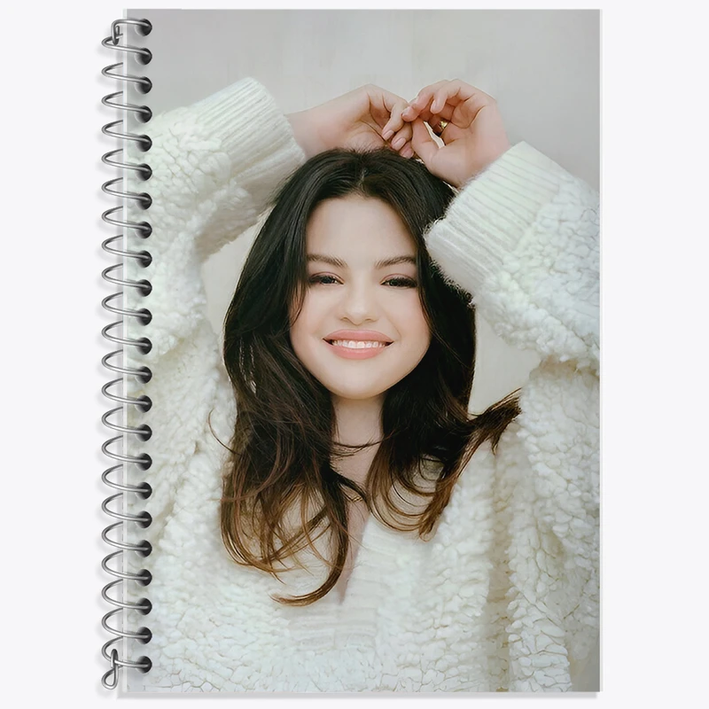 دفتر زبان 50 برگ خندالو مدل دو خط طرح سلنا گومز (Selena Gomez) کد F10192