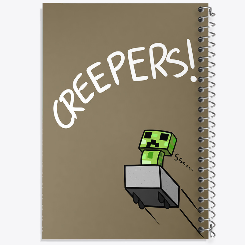 دفتر مشق 100 برگ خندالو طرح ماینکرافت (Minecraft) کد F3492