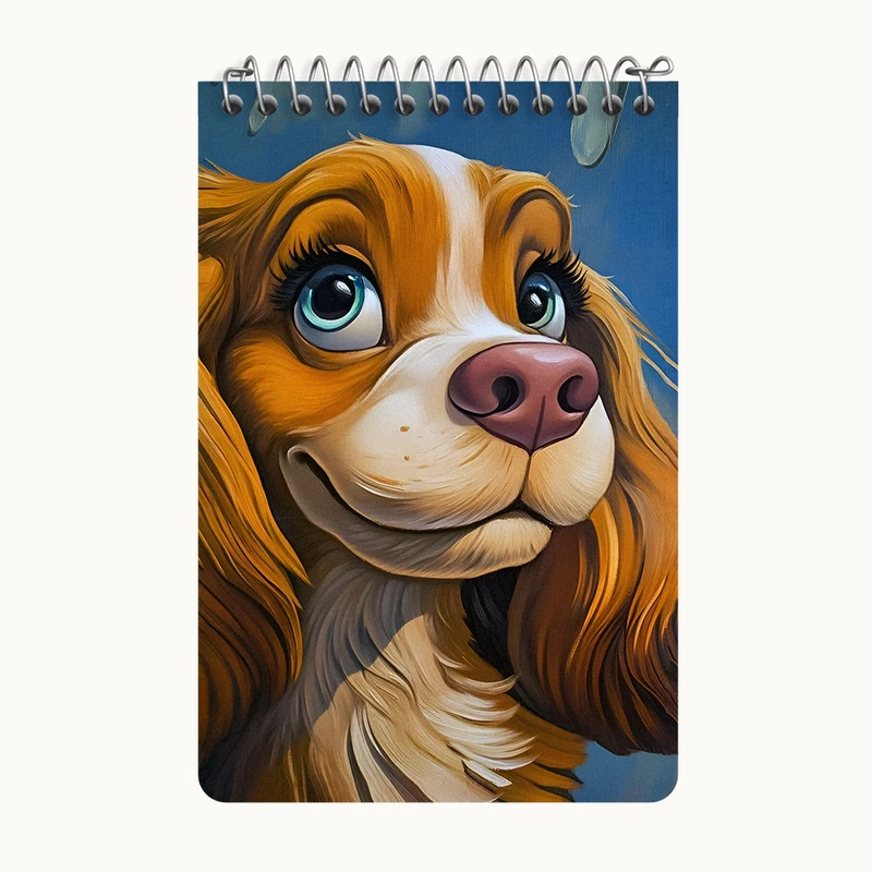 دفتر یادداشت 50 برگ خندالو طرح سگ بامزه کد F6956