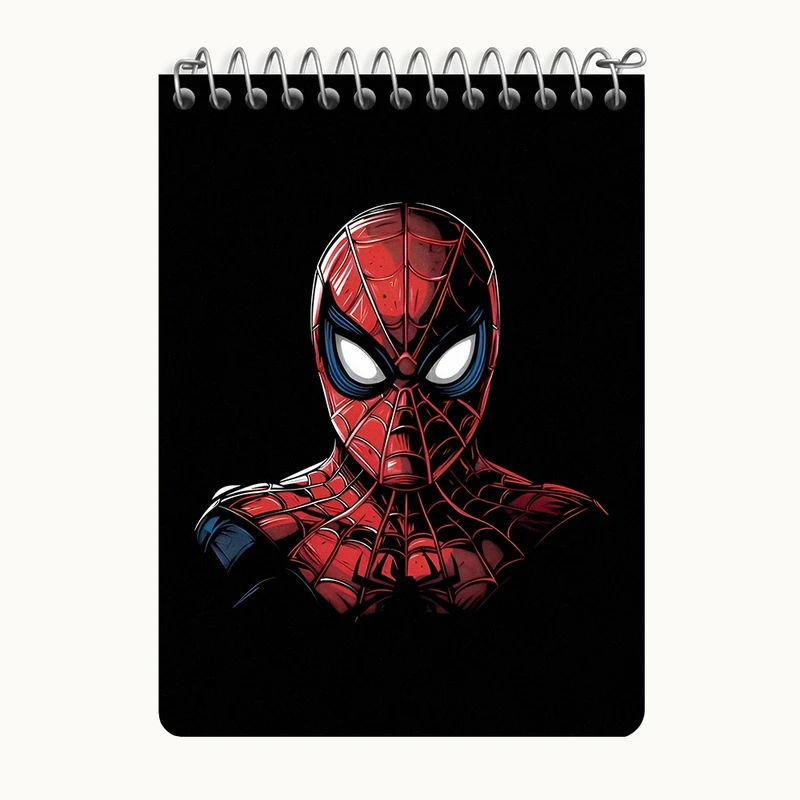 دفتر یادداشت 50 برگ خندالو طرح مرد عنکبوتی (Spider Man) کد N5968