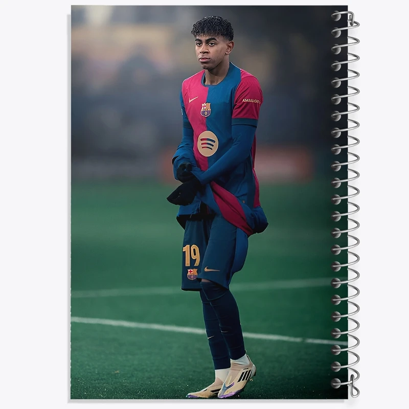 دفتر شطرنجی 50 برگ خندالو طرح لامین یامال (Lamine Yamal) کد F14305