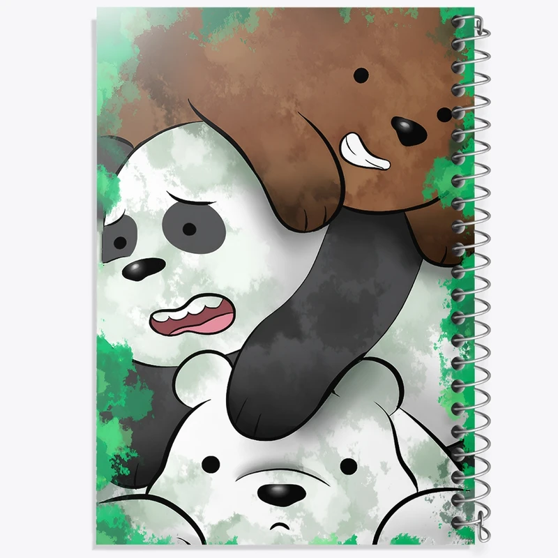 دفتر طراحی 50 برگ خندالو طرح سه خرس کله پوک کد N4918