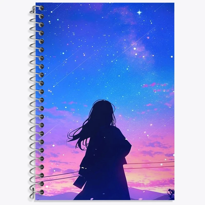 دفتر زبان 50 برگ خندالو مدل سه خط طرح دخترانه کد F2952