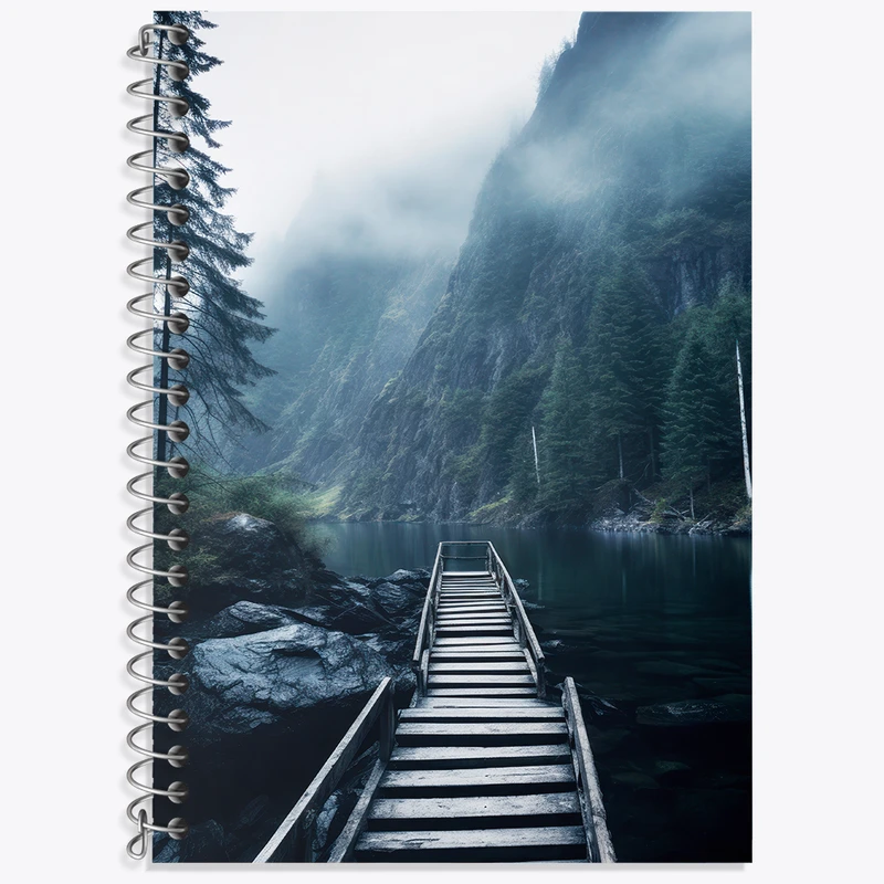 دفتر زبان 50 برگ خندالو طرح طبیعت کد F3559